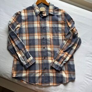 Grove & Hollow Mens XL Flannel Shirt Plaid Long Sleeve Button Down Fall Holiday